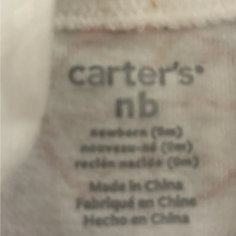 Carter's Red and White Sports Print Bodysuit